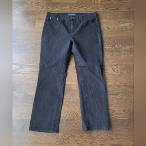 Lauren Ralph Lauren Women's Black Jeans size 14